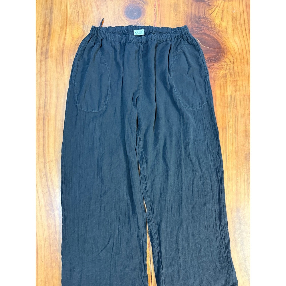 Oh My Gauze Women's Pants 3 XXL Knit Lagenlook Cotton Wide leg Pull on Boho RR18 - Picture 2 of 6